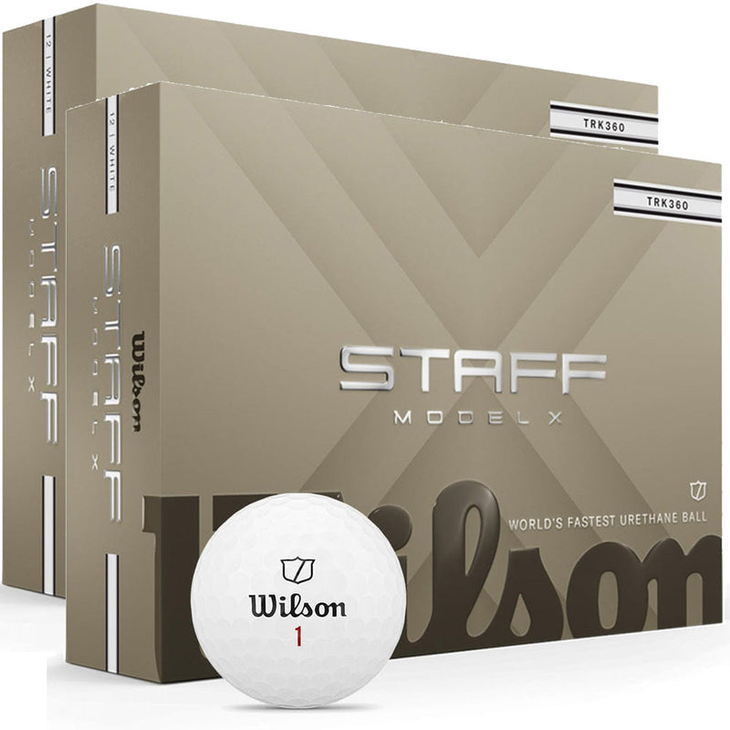 Wilson Staff Model X TRK360 Golf Balls - White - Double Dozen