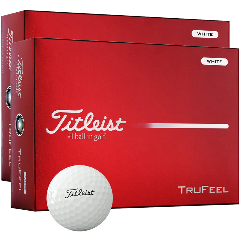 Titleist TruFeel Golf Balls - White - Double Dozen