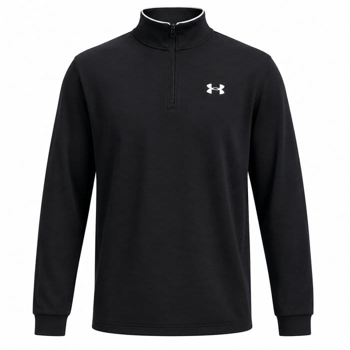 Under Armour Matchplay 1/4 Zip Top - Black/White