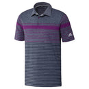 adidas Ultimate365 Engineered Heathered Polo Shirt - Purple/Purple Tint/Navy Mel