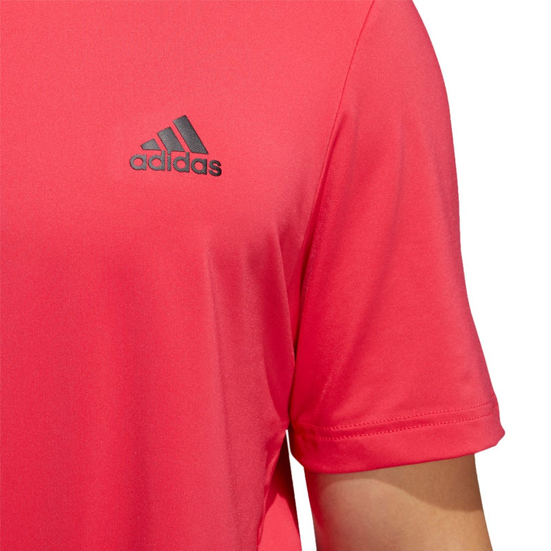 adidas Ultimate365 2.0 Solid Polo Shirt - Power Pink/Black