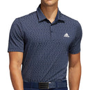 adidas Ultimate365 Space Dye Striped Polo Shirt - Collegiate Navy/White/Legacy Blue