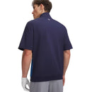 Under Armour Drive Wind Short Sleeve 1/2 Zip Top - Midnight Navy/Varsity Blue/White