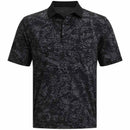 Under Armour Playoff 3.0 Printed Polo Shirt - Black/Castlerock/Black