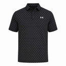 Under Armour Playoff 3.0 Printed Polo Shirt - Black/White/White