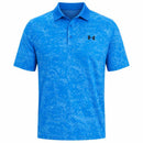 Under Armour Playoff 3.0 Printed Polo Shirt - Blue Atlantis/Viral Blue/Midnight Navy