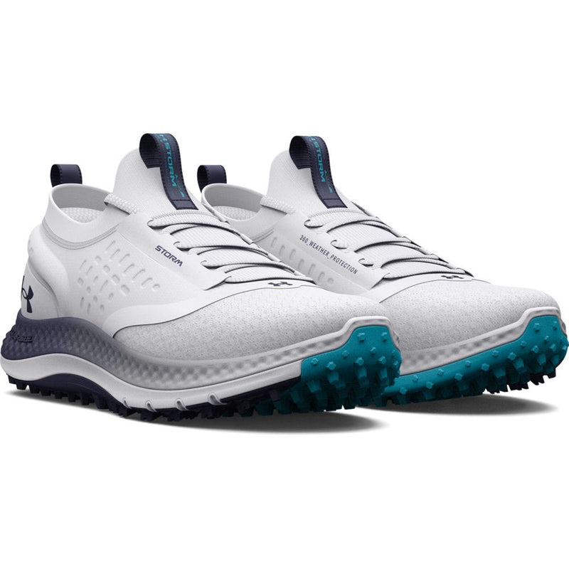 Under Armour Charged Phantom Spikeless Shoes - White/Midnight Navy