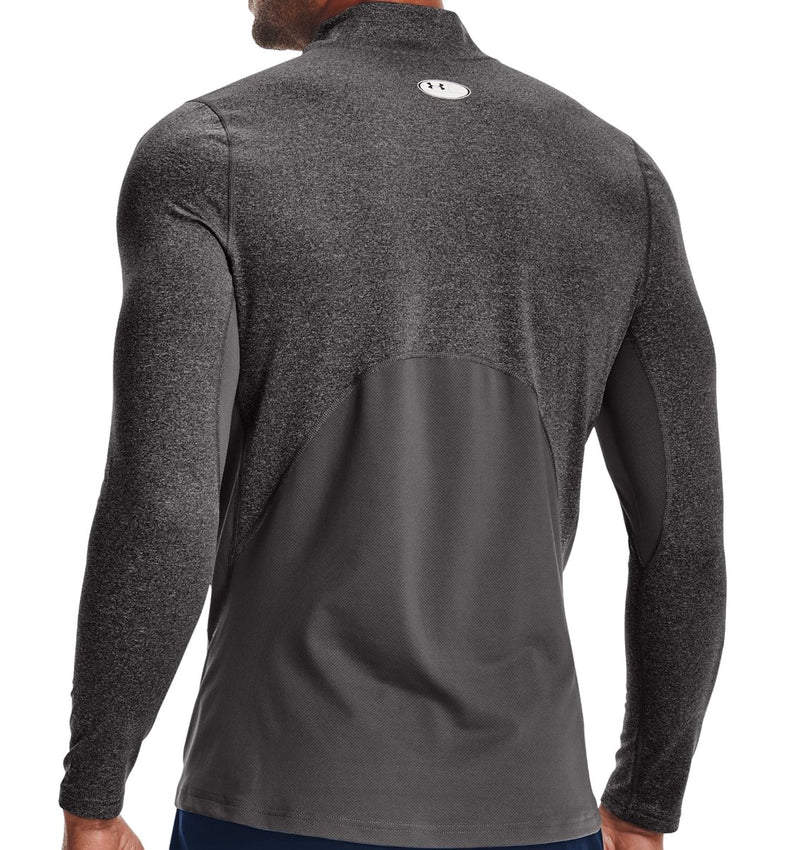 Under Armour ColdGear Armour Fitted Mock - Charcoal Light Heather/Black