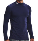 Under Armour ColdGear Armour Fitted Mock - Midnight Navy/White