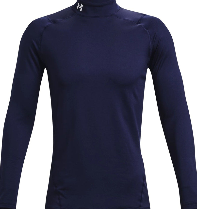 Under Armour ColdGear Armour Fitted Mock - Midnight Navy/White