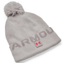 Under Armour Halftime Fleece Pom Beanie Hat - Ghost Gray