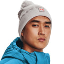 Under Armour Halftime Fleece Pom Beanie Hat - Ghost Gray