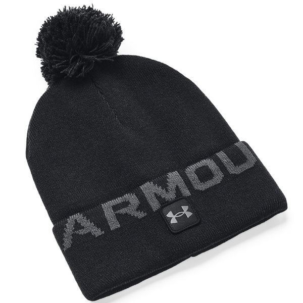 Under Armour Halftime Fleece Pom Beanie Hat - Black