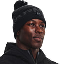 Under Armour Halftime Fleece Pom Beanie Hat - Black