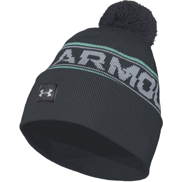 Under Armour Halftime Pom Beanie - Pitch Grey/Halo Grey