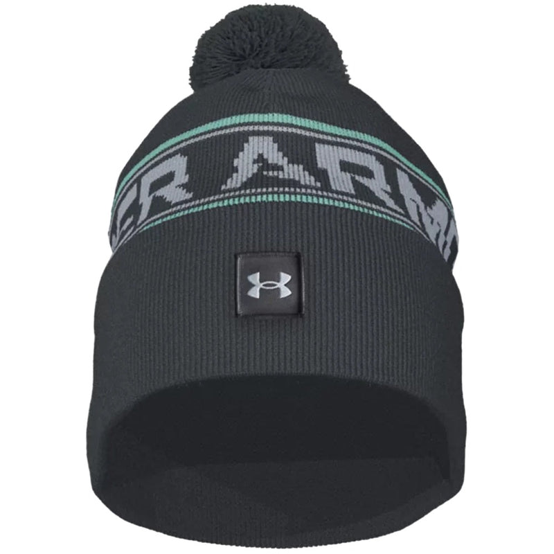 Under Armour Halftime Pom Beanie - Pitch Grey/Halo Grey