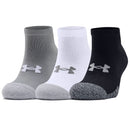Under Armour Heatgear Low Cut Socks - Steel/White (3 Pack)