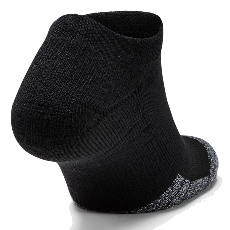 Under Armour HeatGear No Show Socks (3 Pack) - Black