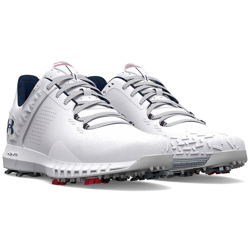 Under Armour HOVR Drive 2 Waterproof Spiked Shoes White Metallic