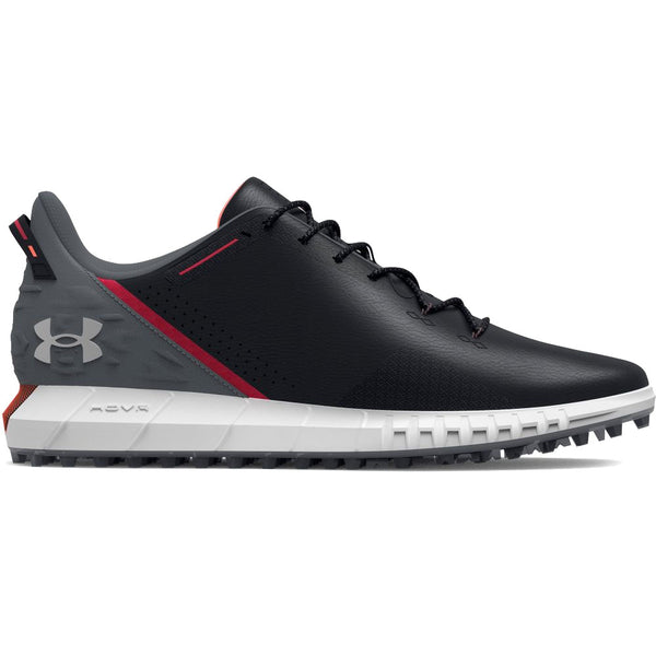 Under Armour HOVR Drive Wide Fit Waterproof Spikeless Shoes - Black/Pitch Grey