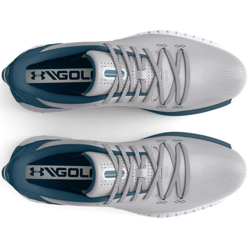 Under Armour HOVR Drive Spikeless Waterproof Shoes - Halo Grey/Static Blue/Metallic Silver