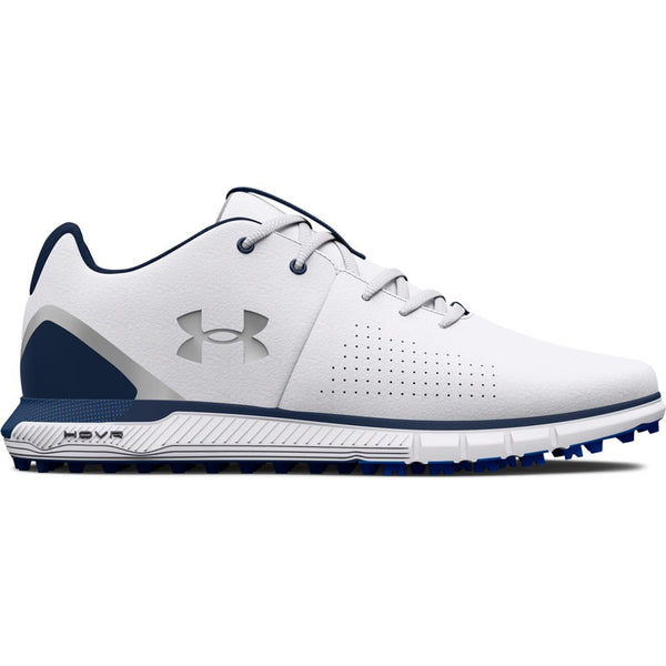 Under Armour HOVR Fade 2 Wide Fit Waterproof Spikeless Shoes - White/Academy/Grey