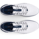 Under Armour HOVR Fade 2 Wide Fit Waterproof Spikeless Shoes - White/Academy/Grey