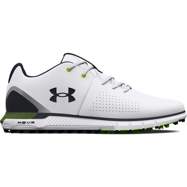 Under Armour HOVR Fade 2 Wide Fit Waterproof Spikeless Shoes - White/Black