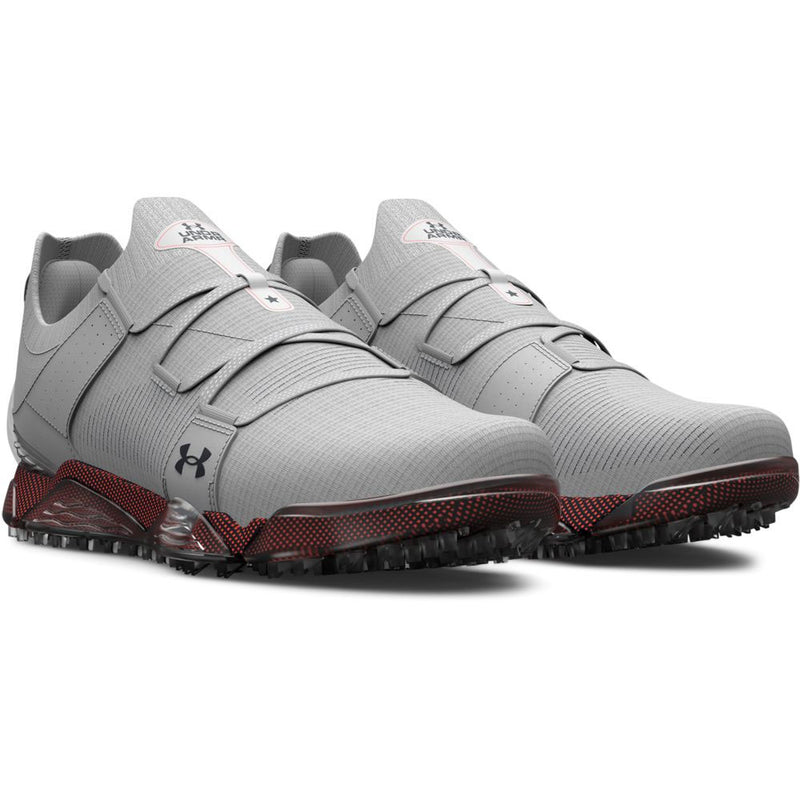 Under Armour HOVR Tour Wide Fit Waterproof Spikeless Shoes - Halo Grey/After Burn/Black