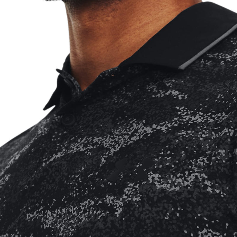 Under Armour Iso-Chill Edge Polo Shirt - Black/Pitch Grey