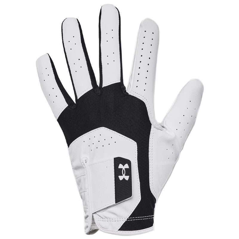 Under Armour Iso-Chill Cabretta Leather Golf Glove - Black/White