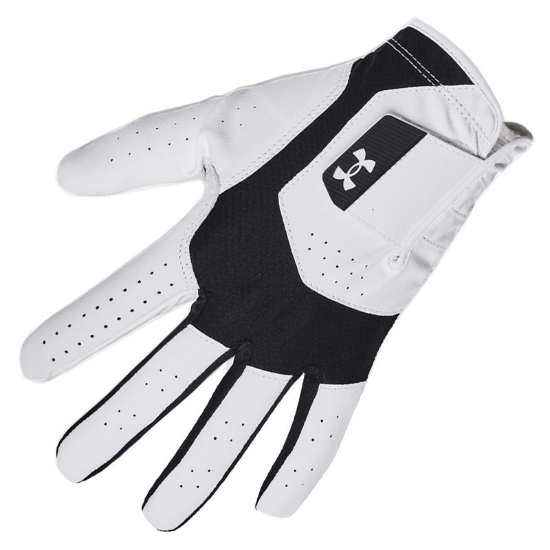 Under Armour Iso-Chill Cabretta Leather Golf Glove - Black/White - 3-Pack