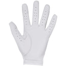 Under Armour Iso-Chill Leather Golf Glove - White/Black