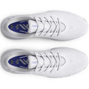 Under Armour Ladies Charged Breathe 2 Waterproof Spiked Shoes - White/Metallic Silver