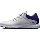 Under Armour Ladies Charged Breathe 2 Spikeless Shoes - White/Metallic Silver/Baja Blue