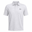 Under Armour Playoff 3.0 Printed Polo Shirt - White/Halo Gray/Castlerock