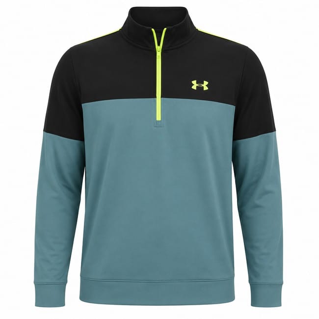 Under Armour Storm Midlayer 1/2 Zip Pullover - Still Water/Black
