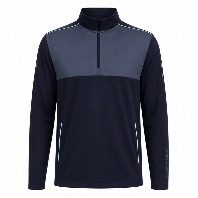 Under Armour Drive Wind Half Zip Pullover - Midnight Navy/Downpour Grey/Downpour Grey