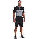 Under Armour Performance 3.0 Colour Block Polo Shirt - Steel/Black