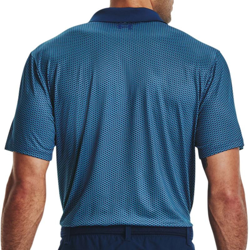 Under Armour Performance 3.0 Crestable Monogram Polo Shirt - Blue Mirage