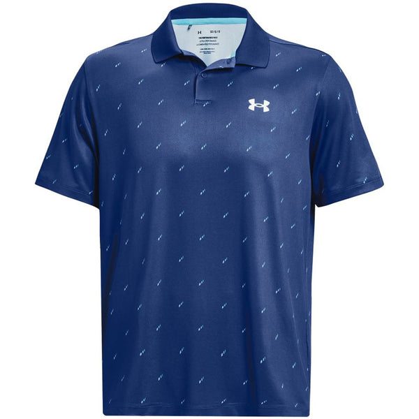 Under Armour Performance 3.0 Deuces Polo Shirt - Blue Mirage