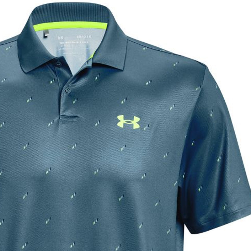 Under Armour Performance 3.0 Deuces Polo Shirt - Static Blue
