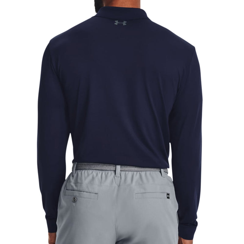 Under Armour Performance 3.0 Long Sleeve Polo Shirt Midnight Navy