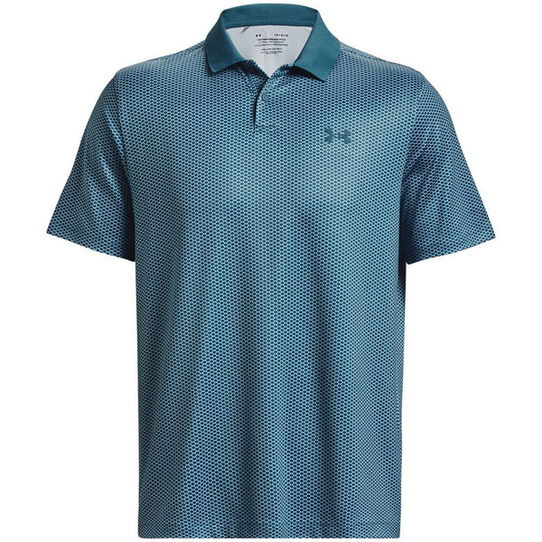 Under Armour Performance 3.0 Printed Polo Shirt - Static Blue/White