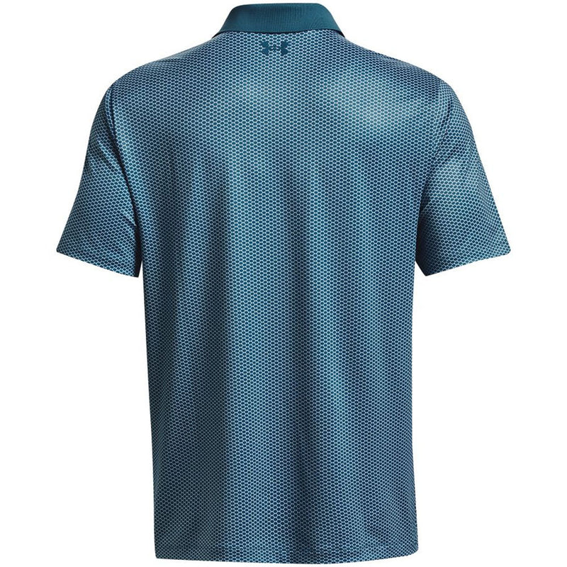 Under Armour Performance 3.0 Printed Polo Shirt - Static Blue/White