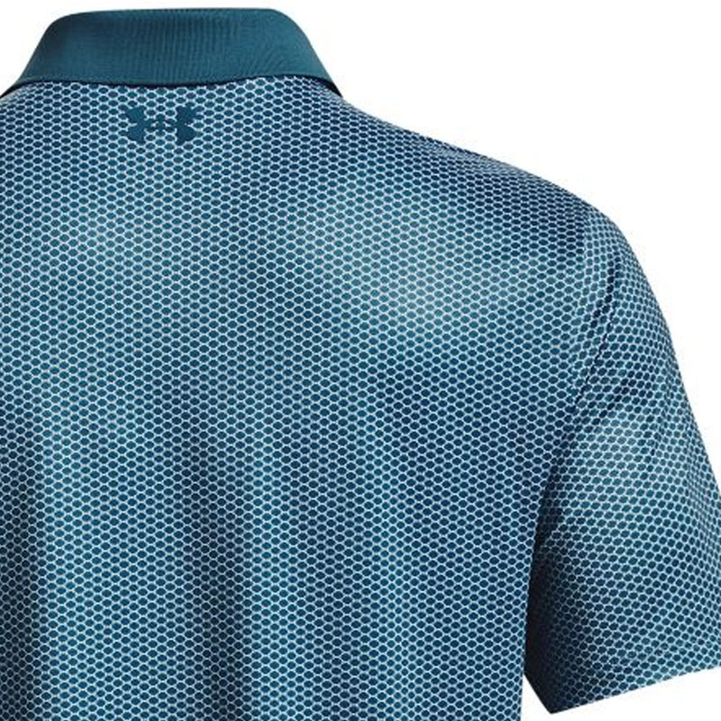 Under Armour Performance 3.0 Printed Polo Shirt - Static Blue/White
