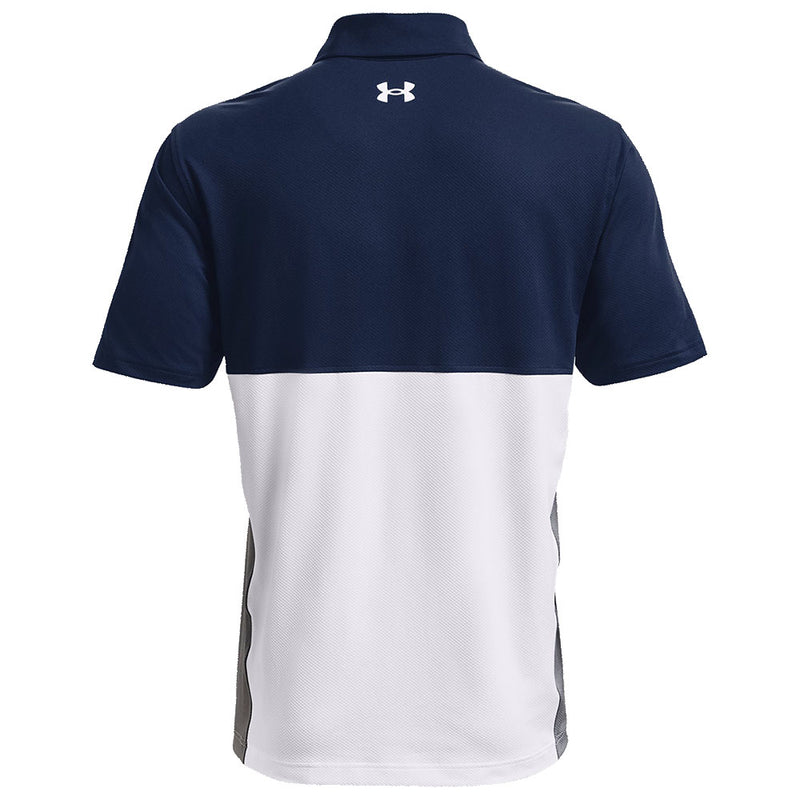 Under Armour Performance Blocked Polo Shirt - Academy/White