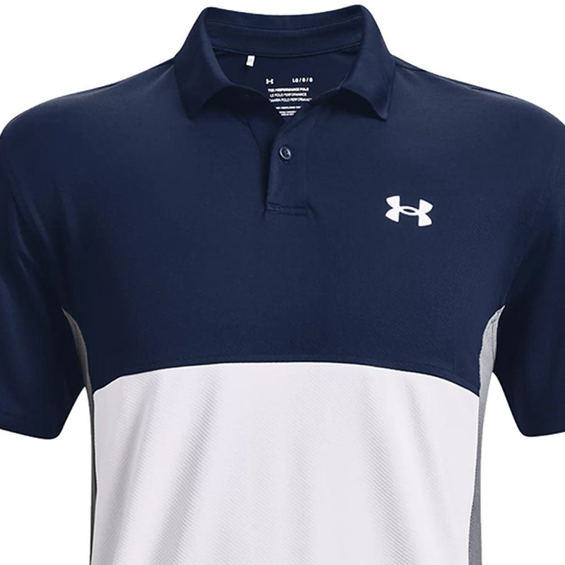 Under Armour Performance Blocked Polo Shirt - Academy/White