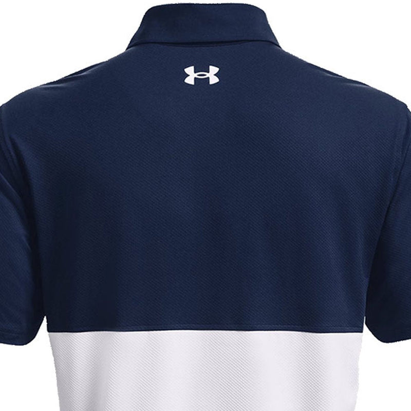 Under Armour Performance Blocked Polo Shirt - Academy/White