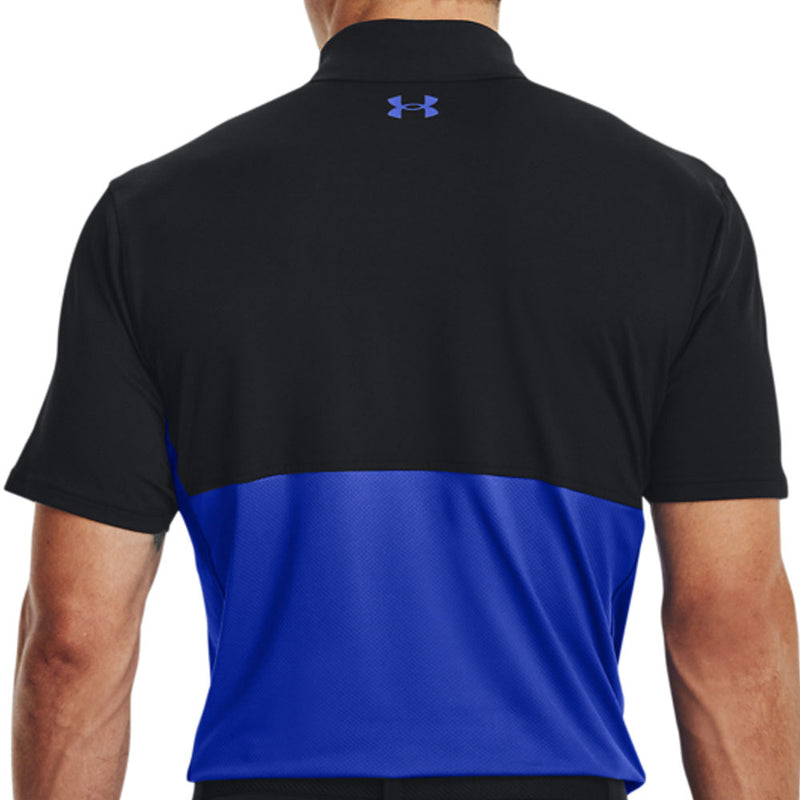 Under Armour Performance Blocked Polo Shirt - Black/Blue